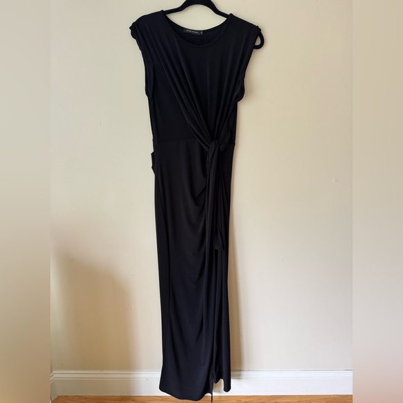 Made in Italy Dresses & Skirts - Black Plunge Neck Sleeveless Maxi Gown